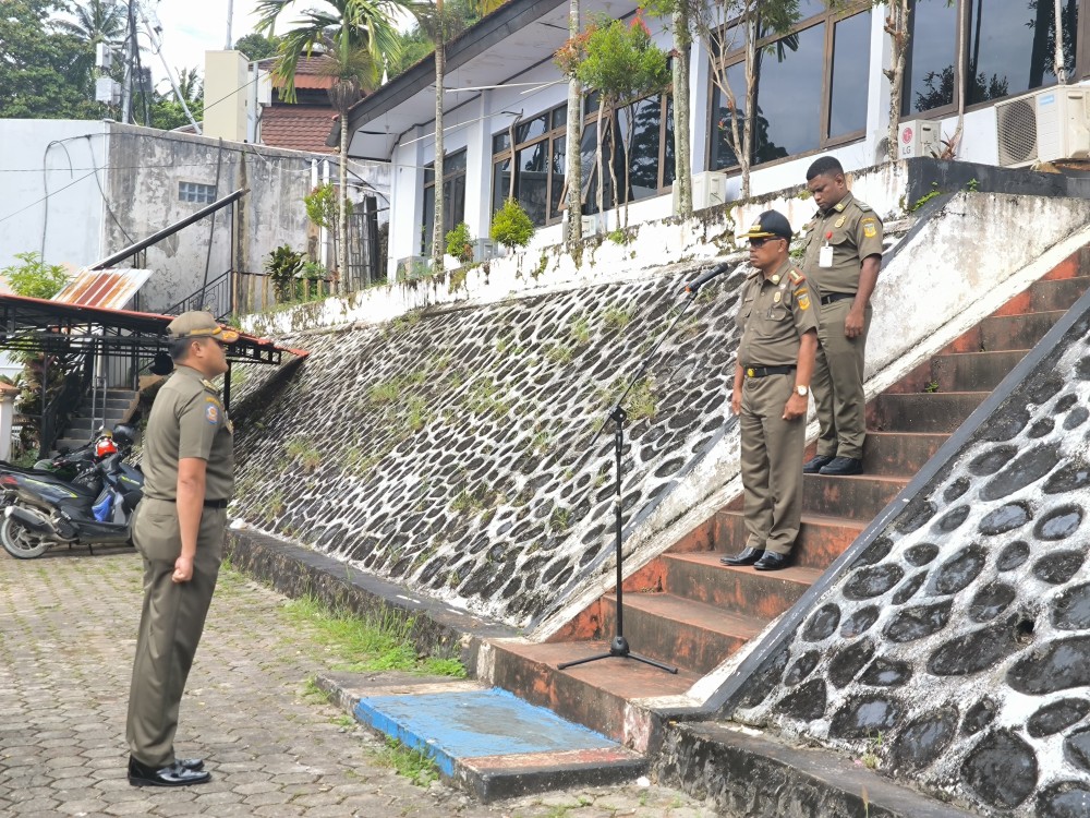 APEL PAGI DILINGKUNGAN SATPOL PP PROVINSI PAPUA